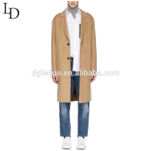 Novo design de moda inverno jaqueta casaco cardigan homens casaco longo